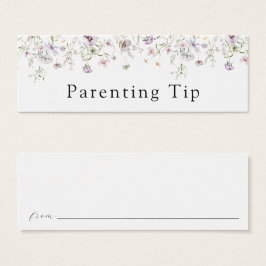 Delikate Lila Wildblume Kinderkarte