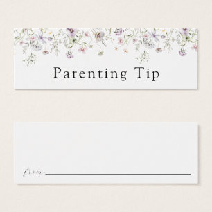 Delikate Lila Wildblume Kinderkarte