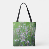 Delikate lila Wildblumen Tasche (Rückseite)