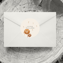 Delikate Lüster für immer in unserem Herzen Runder Aufkleber