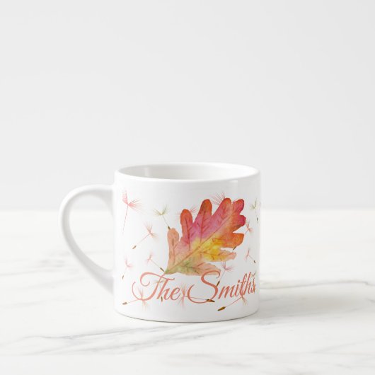 Delikate Lüster und Herbstleaf Espressotasse (Links)