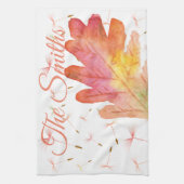 Delikate Lüster und Herbstleaf Geschirrtuch (Vertikal)