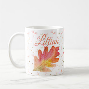 Delikate Lüster und Herbstleaf Kaffeetasse