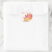 Delikate Lüster und Herbstleaf Runder Aufkleber (Tasche)