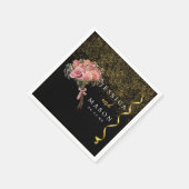 Delikate Magical Bouquet Wedding Cocktail Napkins Serviette (Ecke)