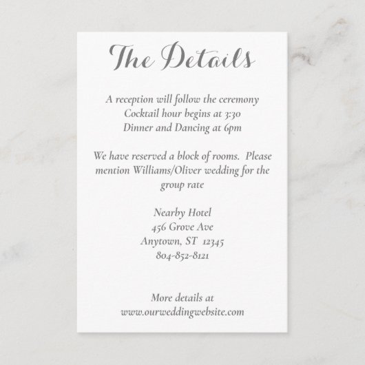 Delikate Magnolia Details Karte (Vorderseite)