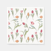 Delikate Niedliche Blume Serviette (Vorderseite)