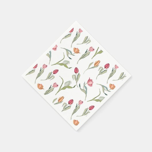 Delikate Niedliche Blume Serviette (Ecke)
