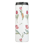 Delikate Niedliche Blume Thermosbecher (Rückseite)