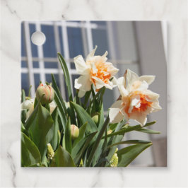 Delikate niedliche Narzissen Geschenkanhänger