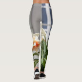 Delikate niedliche Narzissen Leggings (Rückseite)