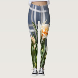 Delikate niedliche Narzissen Leggings