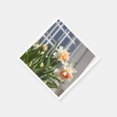 Delikate niedliche Narzissen Serviette (Ecke)