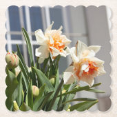 Delikate niedliche Narzissen Untersetzer (Vorderseite)
