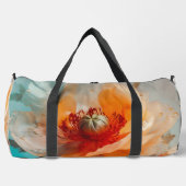 Delikate Orange-Blume Duffle Bag (Vorderseite)