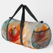 Delikate Orange-Blume Duffle Bag (Rechte Ecke)