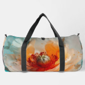 Delikate Orange-Blume Duffle Bag (Rückseite)