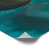 Delikate Orange-Blume Poster (Ecke)