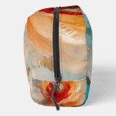 Delikate Orange-Blume Waschbeutel (Rechts)