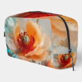 Delikate Orange-Blume Waschbeutel (Rechte Ecke)