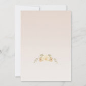 Delikate Orchid Blume Hochzeit Einladung (Rückseite)