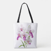 Delikate Orchid-Blume Monogramm Tasche (Rückseite)