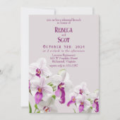 Delikate Orchid Brunch Probe Einladung (Vorderseite)