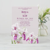 Delikate Orchid Brunch Probe Einladung (Stehend Vorderseite)