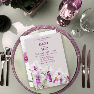 Delikate Orchid Brunch Probe Einladung