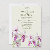 Delikate Orchid Daytime Wedding Einladung (Vorderseite)