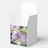 Delikate Orchideen auf Personalisierten Gefälligke Geschenkschachtel (Geöffnet)