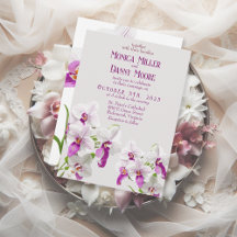 Delikate Orchids Hochzeit am Tag