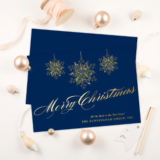 Delikate Ornamente Frohe Weihnachtszeit Folien Feiertagskarte