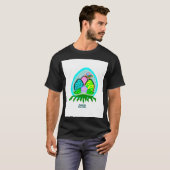 Delikate Ostereier Männer Schwarzes Basic T-Shirt (Vorne ganz)