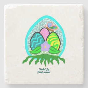 Delikate Ostereier Marmorplatte Stone Untersetzer