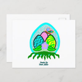 Delikate Ostereier Postkarte