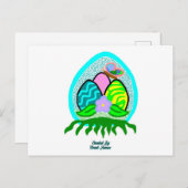 Delikate Ostereier Postkarte (Vorne/Hinten)