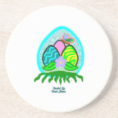 Delikate Ostereier Sandstone Untersetzer (Vorne)