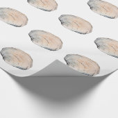 Delikate Pastel Clam Muschel Geschenkpapier (Ecke)