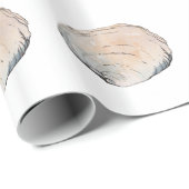 Delikate Pastel Clam Muschel Geschenkpapier (Rolleneckpunkt)