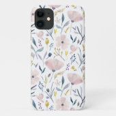 Delikate Pastel Hübsch Pink Blue Blume Feminine Case-Mate iPhone Hülle (Rückseite)