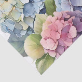 Delikate Pastel Hydrangea-Blume Seidenpapier (Ausschnitt)