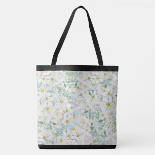 Delikate Pastel Watercolor Daisies Tasche