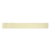 Delikate Pastell Butter Gelbe Farbe F9F2C0 Satinband (Vorderseite)