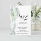 Delikate Pastellfarben und Minimalistische Kalligr Einladung (Stehend Vorderseite)