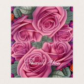 Delikate pastellrosa Hochzeitsstipps - Rose (Außenseite Aufgefaltet)