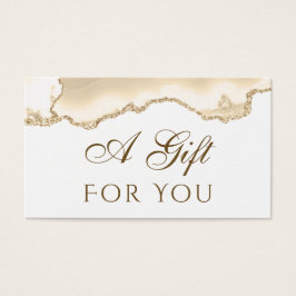 Delikate Peach Agate Geschenkkarte