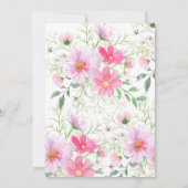 Delikate Petals-Bestätigung Einladung (Rückseite)