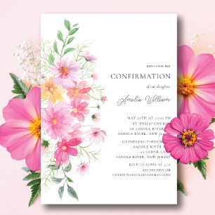 Delikate Petals-Bestätigung Einladung