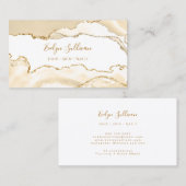 delikate Pfirsichkarte Visitenkarte (Vorne/Hinten)